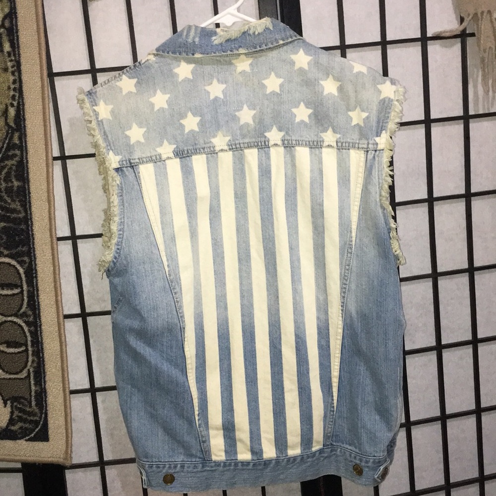 standard cloth denim jean jacket vest